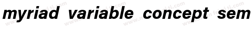 myriad variable concept semibold字体转换